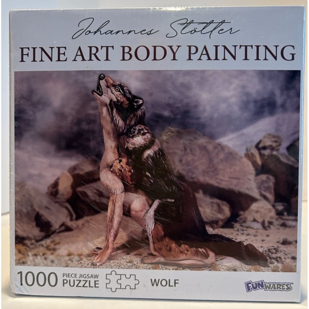 Wolf Fine Art Body Painting, Johannes Stotter, NEW‎ Jigsaw Puzzle 1000 Pieces
